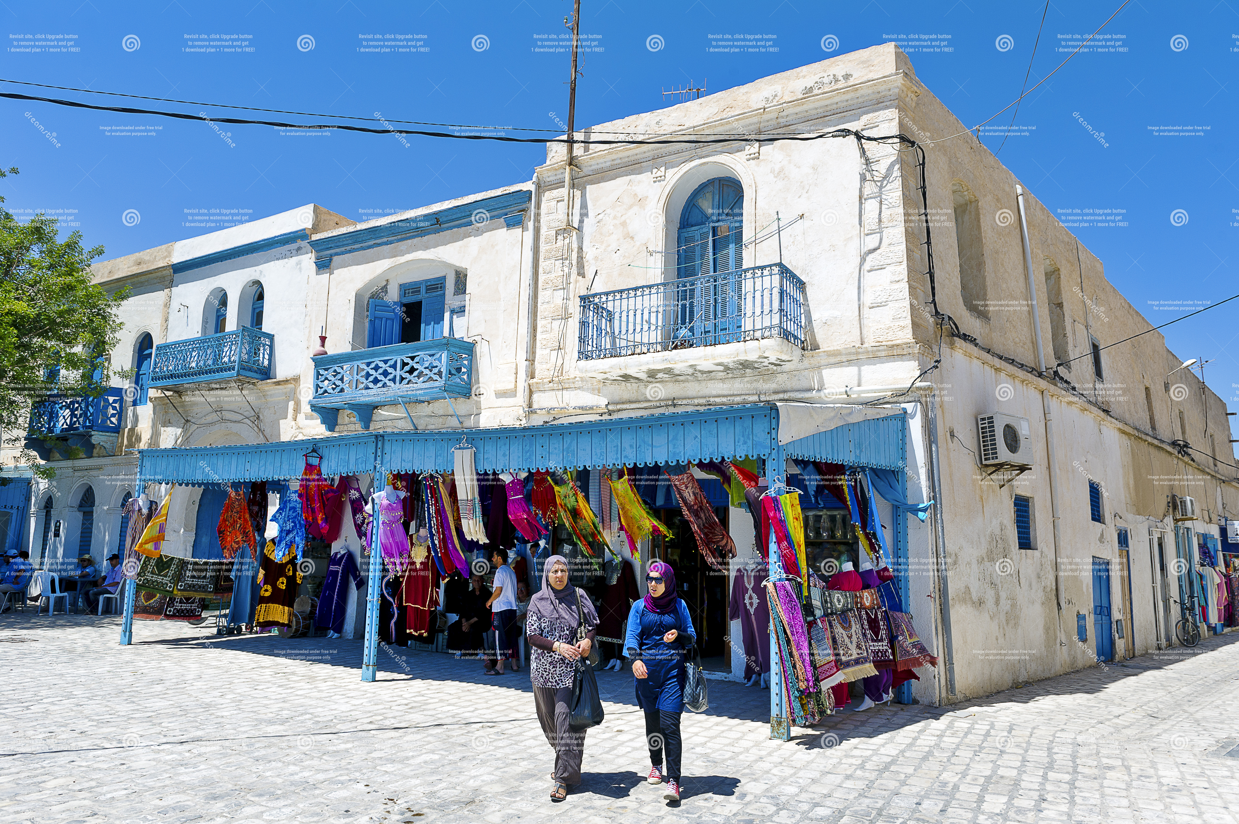Houmt Souk market streets in Djerba